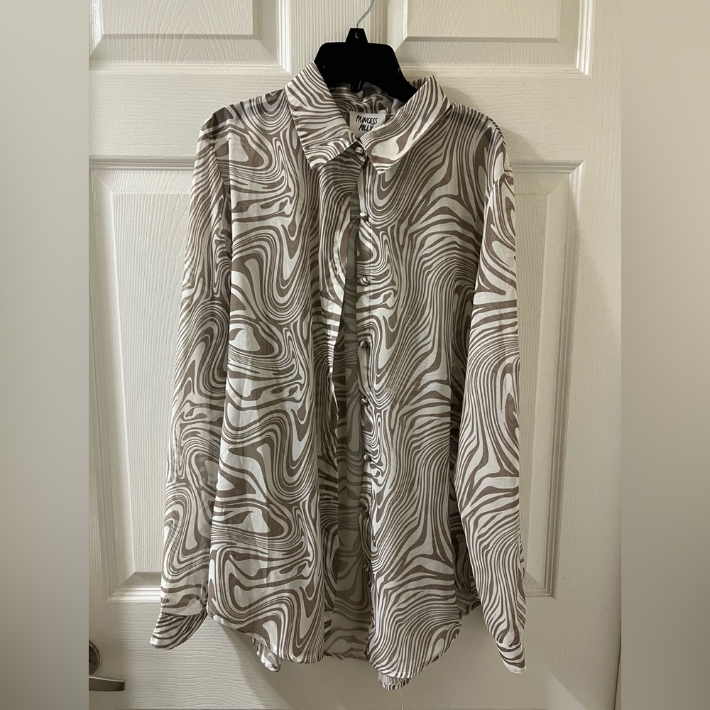 Princess polly hayden shirt beige